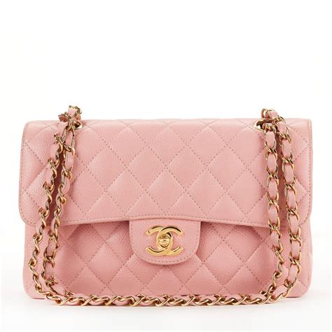 chanel mini classic flap bag pink